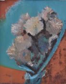 Audrey Lewis Hopkins ( 1914 - 2011) An oil on hardboard painting still life study  entitled '