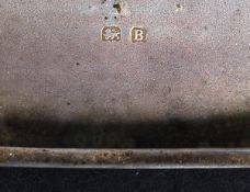 A silver hallmarked for Birmingham cigarette case.