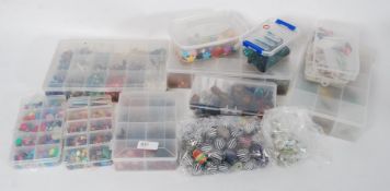 A good assortment of costume jewellery making beads.