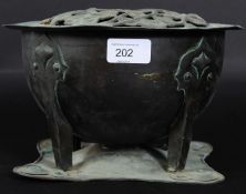 An arts and craft pot pourri / planter pot of large proportions.