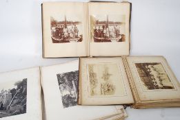 A collection of 3x Victorian / Edwardian photograph albums to include views of Crystal Palace,