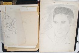 A 20th century artists folio by a P Herbert,
