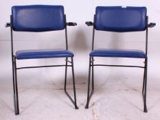 A pair of 20th century Ernest Race for Race Furniture folding cinema / theatre chairs.