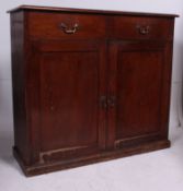 A 19th century mahogany school cupboard.