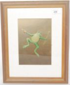 JONKERS, PAUL; 1951 - Present. ' Mr Toad  ' original painting. Monogrammed to lower right corner.