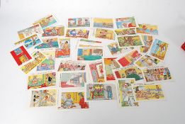 A collection of 20th century saucy postcards,
