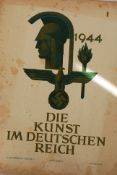 German WW2 1942 art portfolio / brochure ` Die Kunst Im Deutschen Reich '