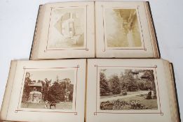 Two good Victorian photograph albums featuring views of Lymington,