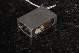 A hallmarked silver matchbox holder, with hallmarks for JR Ltd, 1901.