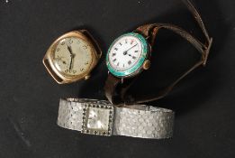 A collection of vintage wristwatches to include a good rolled gold gents wrist watch,