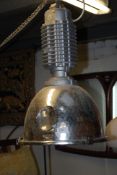 A  20th century large Zumbotel Staff theatre / Industrial pendant down light designed by Charles
