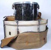 A vintage drum kit,