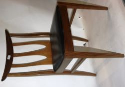 A set of 4 1970's G-Plan teak wood Chester range dining chairs.