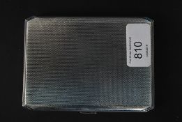 A fabulous silver hallmarked cigarette case weighing 187g