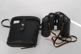 A pair of cased military Carl Zeiss binoculars