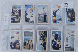 CIGARETTE CARDS; Full set of 1939 WD & HO Wills ' Life In The Royal Navy ' cigarette cards.