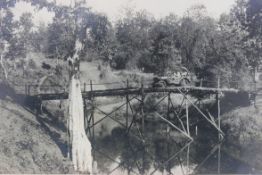 A WW2 photograph of  military jeep cross