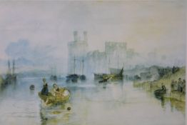 A pair of lithograph prints by J.M.W. TU