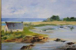 C. PAOLINI An oil on canvas painting  de