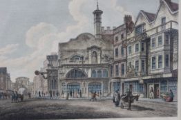 A 20th century  lithograph print being f