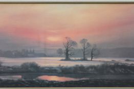 A large lithograph print depicting an ev