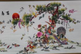 A 20th century large vintage chinese sil