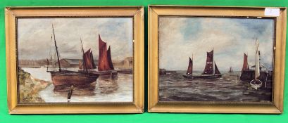 AR YARHAM (1913)  A pair of oil on canva