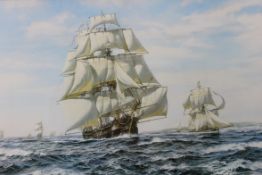 A large lithograph print of pictures aft