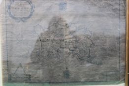 An antique? printed map of Jersey being