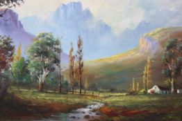 PAUL PATGIETER. A 20th century oil on bo