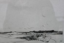 A 20th century pencil sketch /  painting