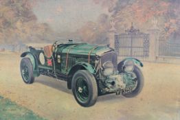 A 20th century vintage lithograph print