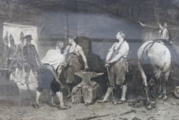 A large lithograph print after SEYMAUR L