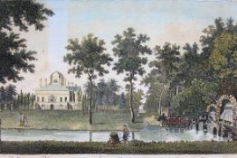 A vintage lithograph print entitled  ''