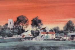 A 20th century circa large lithograph pr