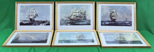 A collection of 6 lithograph prints by J
