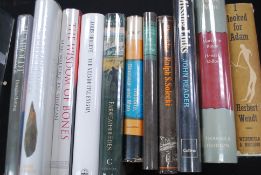 Several reference books on bones and pal