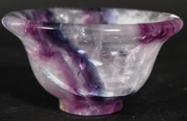 A 20th century carved Blue John style di