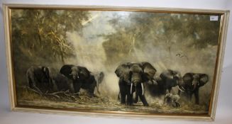 A 20th century continental oil on canvas