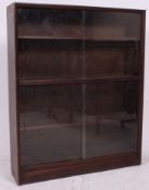 A 1960's oak lawyers stacking bookcase h