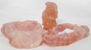 A pair of French 20th century polished r