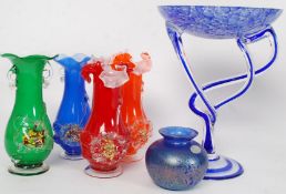 A collection of studio glass to include