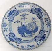 An 18th century Chinese blue and white l