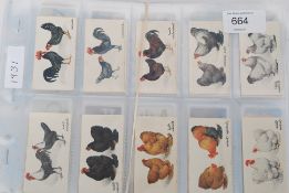 CIGARETTE CARDS; A collection of TEN ass