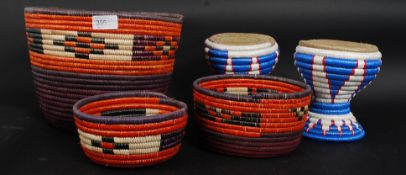 A collection of tribal weave South Afric
