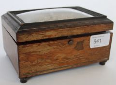 A 19th century rosewood and silver sewin