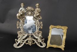 An early 20th century silvered cast meta