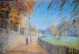 COOTE, MICHAEL; a pastel on paper scene