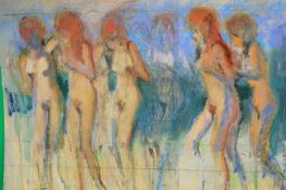 COOTE, MICHAEL; a signed study for a gro