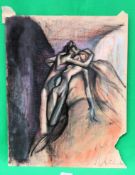 COOTE, MICHAEL; a signed, unframed scene